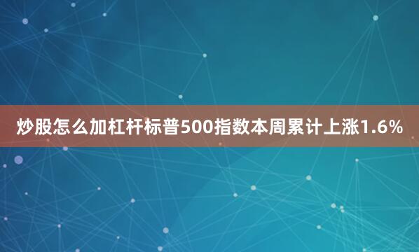 炒股怎么加杠杆标普500指数本周累计上涨1.6%